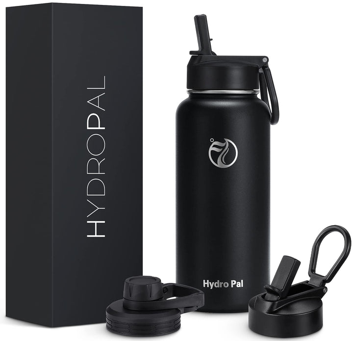 HydroPal Edelstahl Trinkflasche - 750ml, 1L, 1,2L, BPA-Frei, Kohlensäure geeignet, Isolierte Thermos