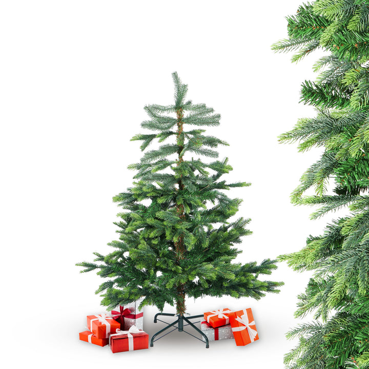 120cm BonTree Fichte Weihnachtsbaum Tannenbaum künstlich aus Spritzguss/PVC-Mix 120