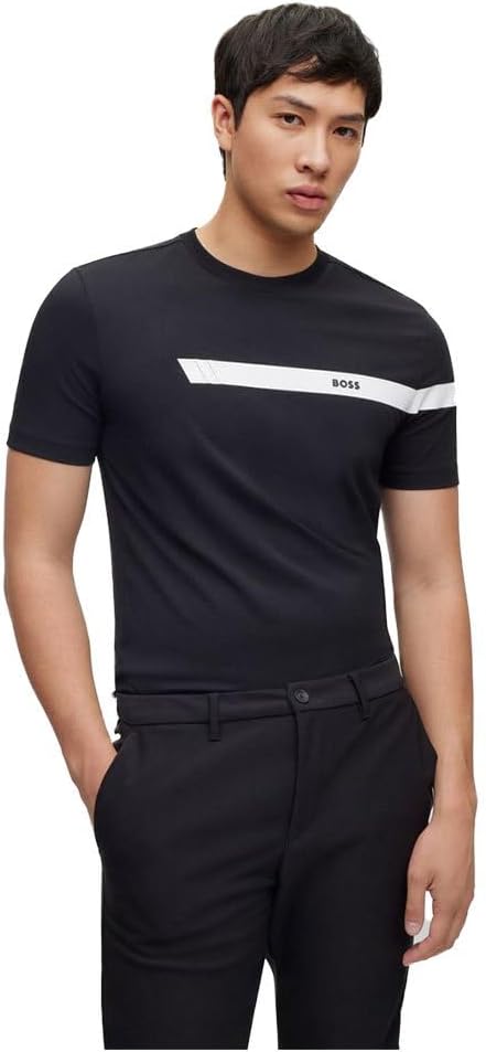 BOSS Herren Tee 2 L Black1, L Black1