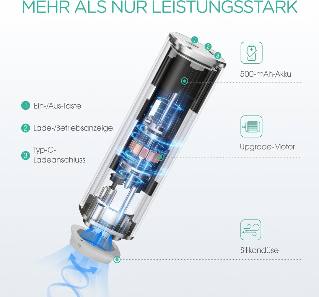 VOYOR Handvakuumierer wird zur Konservierung von Lebensmitteln, Gemüse und Obst Verwendet Wiederaufl