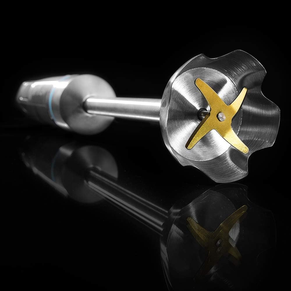 Cecotec Hand- Mixer PowerGear 1500 - Klingen aus Titanium Beschichtung, 21 Geschwindigkeitsstufen, 1