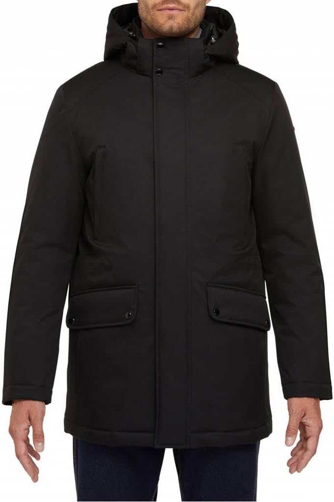 Geox Herren M Vincit Jacket, Schwarz