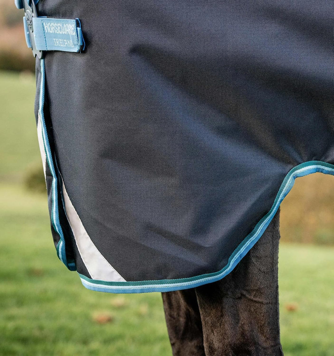 Horseware Amigo Bravo Turnout 12 Original lite 100 g Disc Navy/Turquoise Gr. wählbar 115 cm / 5`6, 1