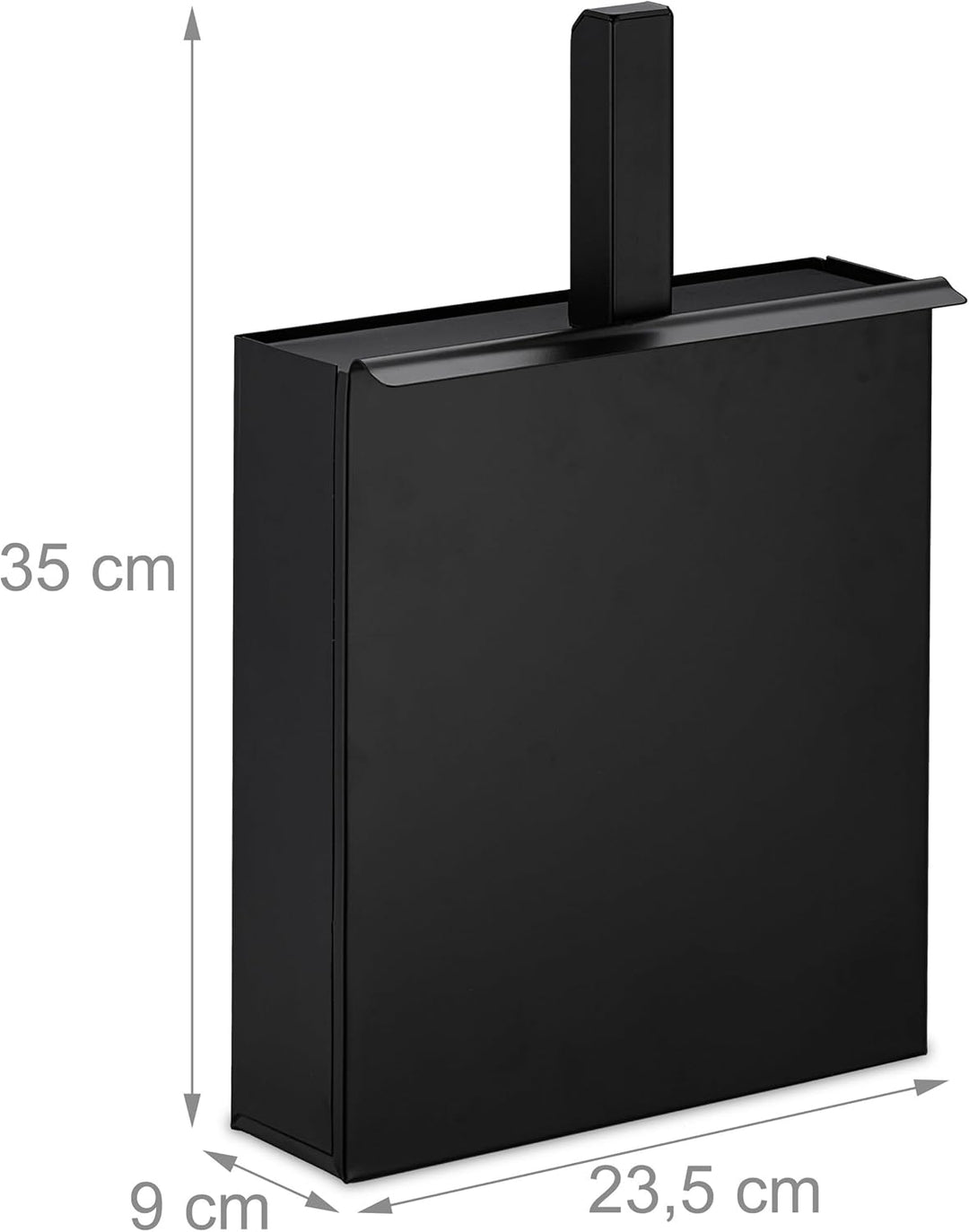 Relaxdays Ascheeimer mit Schaufel, Aschebehälter für Kamin, Grill, Ofen, Aschekasten, Ascheschaufel