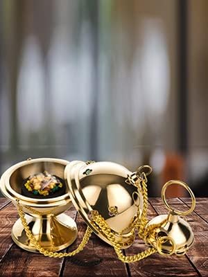 MaMeMi Goldenes Weihrauchgefäss: Weihrauch-Set,Gods Heaven&