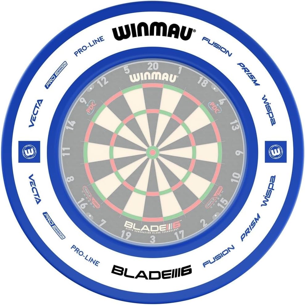 WINMAU Dartboard Surround Ring Xtreme/Outshot/MvG - extra starker Schutzring & Wandprotektor für Dar