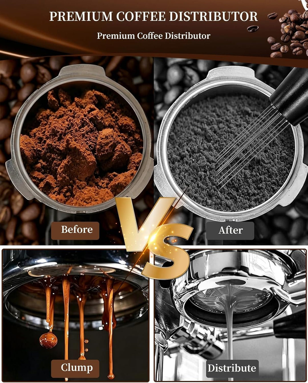 51mm Kaffee Tamper Set, 25 PCS Espresso Tamper, Kaffee Tamper 51mm mit Tamperstation, Coffee Leveler