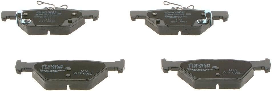 Bosch BP2010 Bremsbeläge - Hinterachse - ECE-R90 Zertifizierung - vier Bremsbeläge pro Set