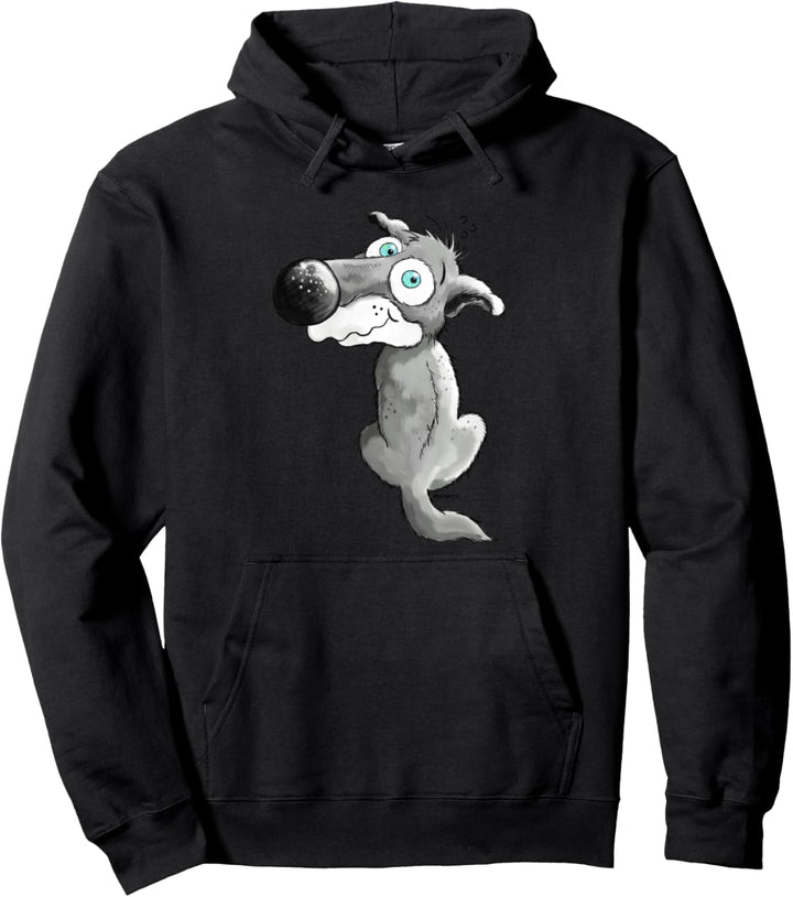 Sweet Wolf I Wildtier Tiermotiv Wölfe I Cartoon Wolf Pullover Hoodie