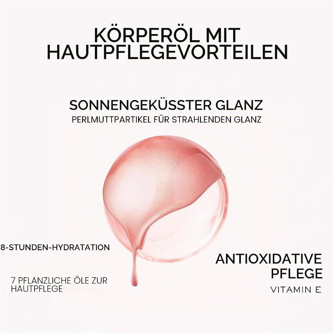 Nuxe Huile Prodigieuse Shimmering Florale Roll-On 60 ml, schimmerndes Trockenöl für Gesicht, Körper,