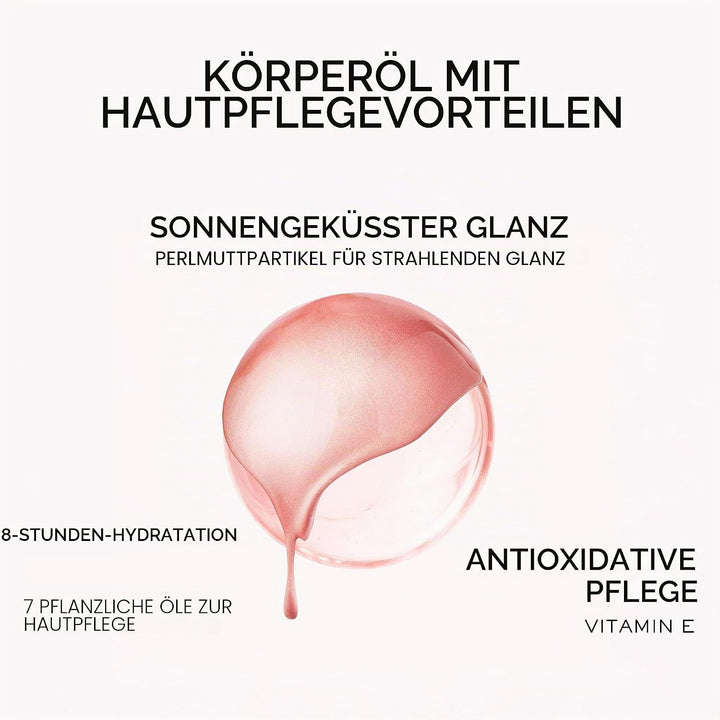 Nuxe Huile Prodigieuse Shimmering Florale Roll-On 60 ml, schimmerndes Trockenöl für Gesicht, Körper,