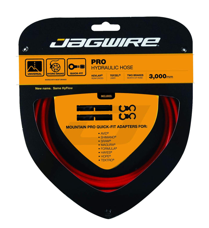 Jagwire Bremsleitungset Hyflow (Teflon/Kevlar) 3000mm, rot, 18009403, Rot