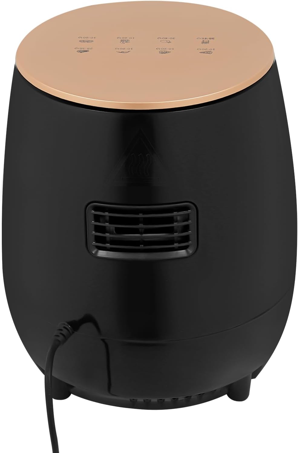 Heissluftfritteuse 3.5L, Fritteuse ohne Öl, Kompakter 2400W AirFryer, Antihaftbeschichtung, Kompakte