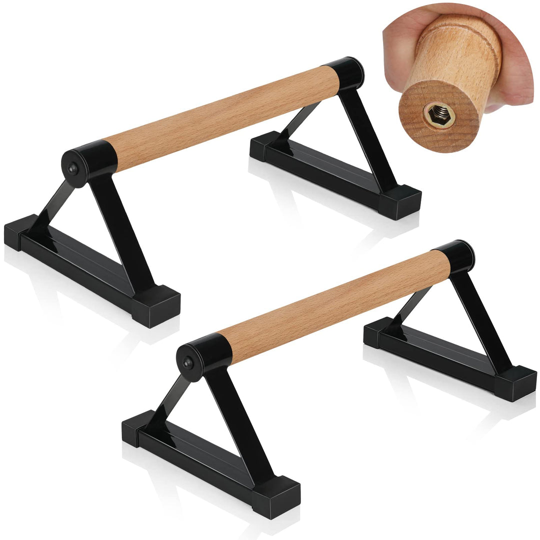 Liegestützstangen aus Holz, Parallett-Stangen, Anti-Rutsch-Handstandstangen für Calisthenics, Fitnes