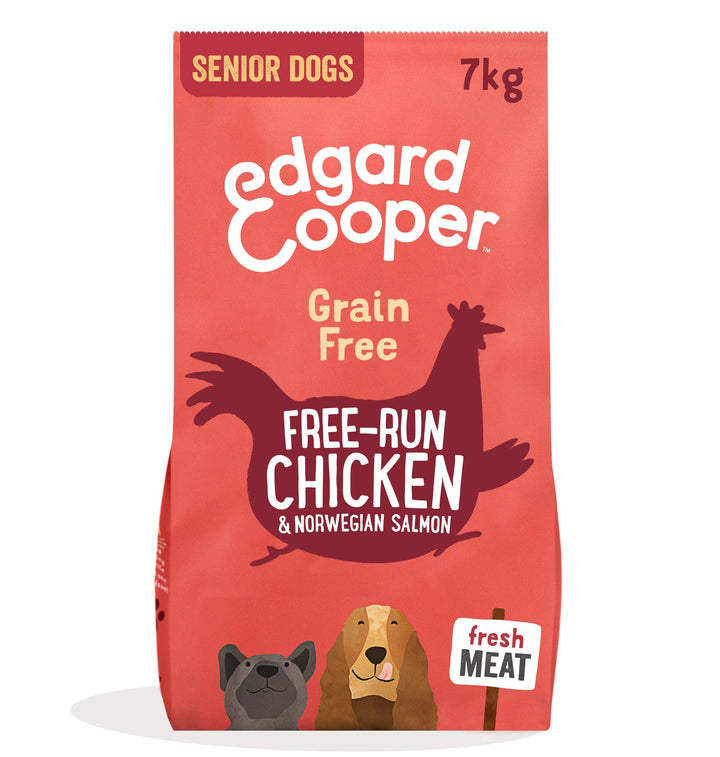 Edgard &amp; Cooper Frisches Trockenfutter für ausgewachsene Hunde (7 kg, Senior - Kip &amp; Zalm) Senior -