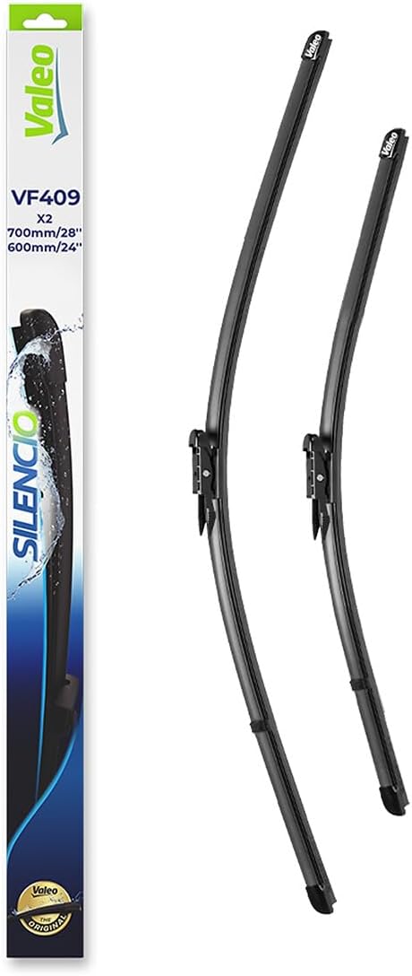 Valeo Silencio VF409 Wischerblatt 574322 Vorderansicht: 700mm / 600mm Menge Set 2 Einheiten (für lin