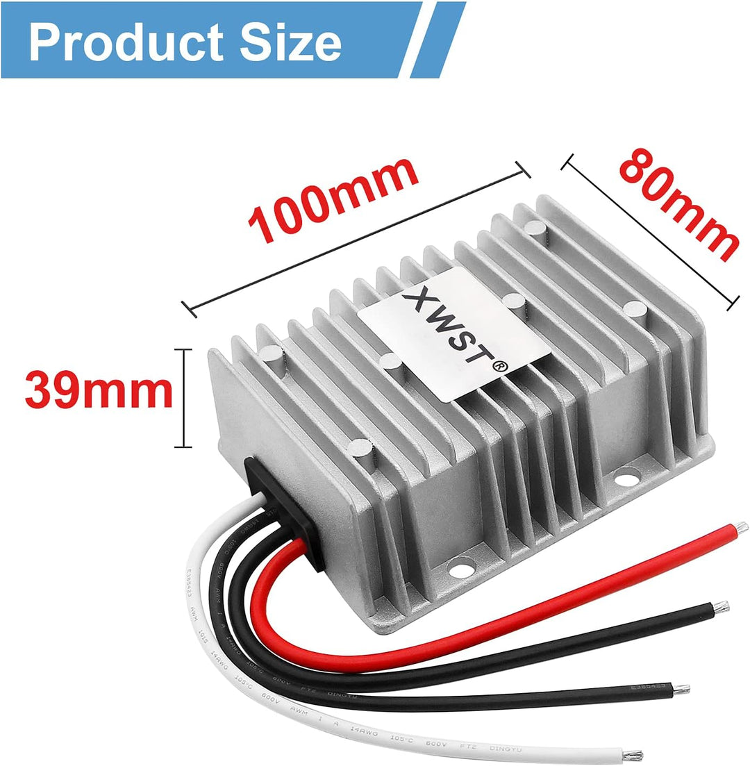 Blaue Schale DC 12V auf 24V Spannungswandler 15A 360W Auto Netzteil Wandler Konverter Transformator
