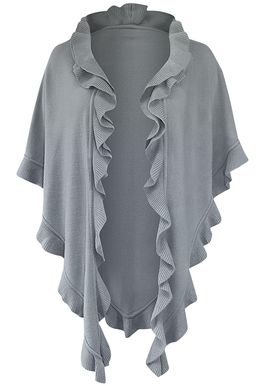 Poncho Cape Trachtentuch Umhang Stola Schultertuch Trachten-Tuch Damen Strickponcho Tracht Strick Tr