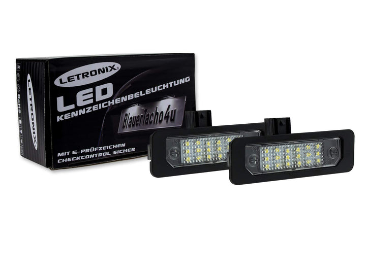 LETRONIX SMD LED Kennzeichenbeleuchtung Module geeignet für Mustang 2010-2014 mit E-Prüfzeichen