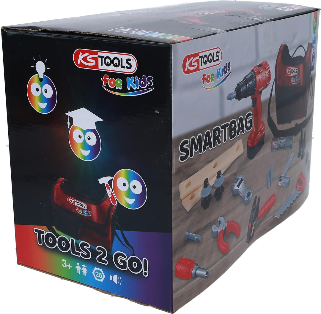 KS Tools for Kids 100204 Kinder Werkzeug-Satz mit Smartbag-Tasche | 26-tlg.