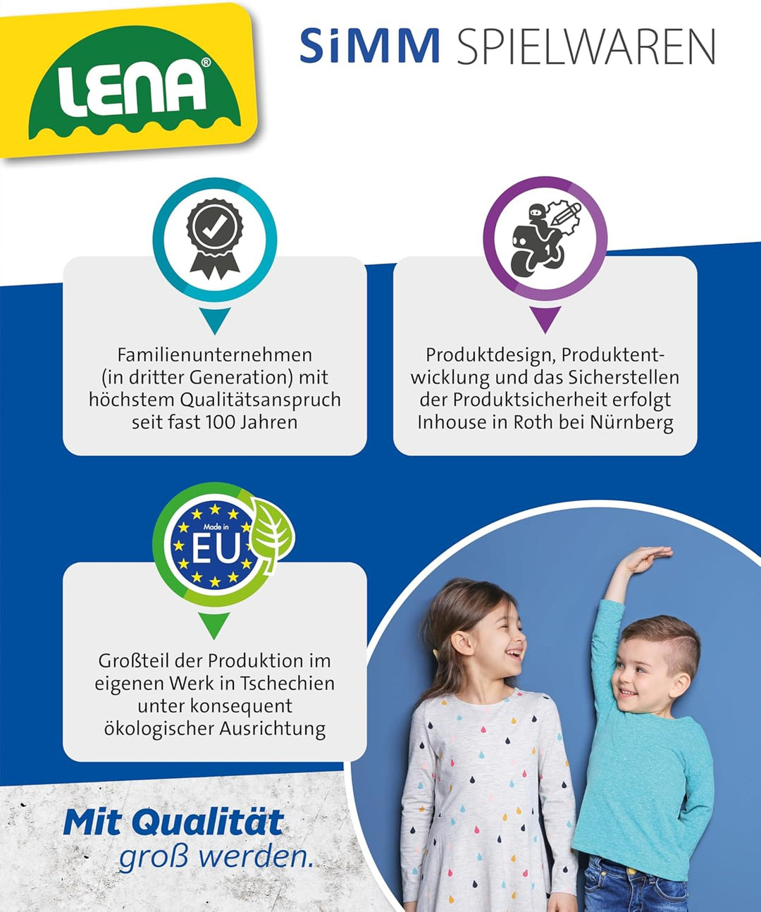 Lena 02168 - Starke Riesen Müllwagen Mercedes Benz Arocs, orange / silber, ca. 74 cm, Müllfahrzeug m