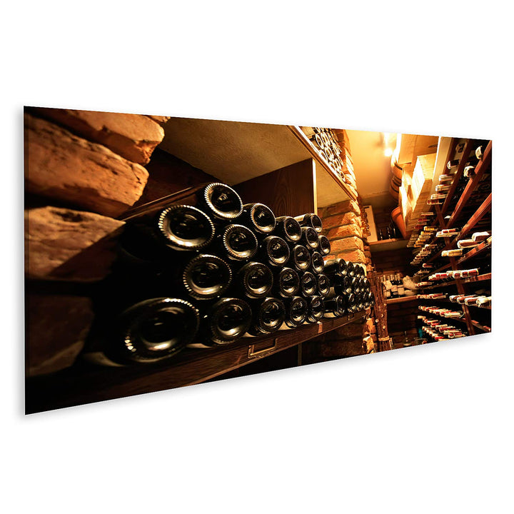 islandburner Bild auf Leinwand Weinkeller Eichenfässer Schatullen Bilder Wandbilder Poster Leinwand