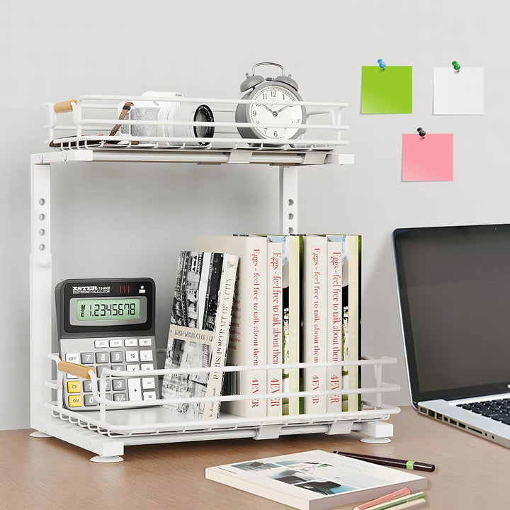 JYPS Schrank Organizer Küche, 2 Etagen Metall Spülschrank Organizer Unter Waschbecken Regal, Höhenve
