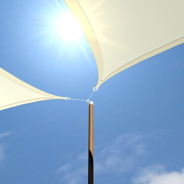 AMANKA 98% UV Schutz: 2x3 Sonnensegel Wasserdicht Rechteckig - Sonnenschutz Balkon - Terrassendach -