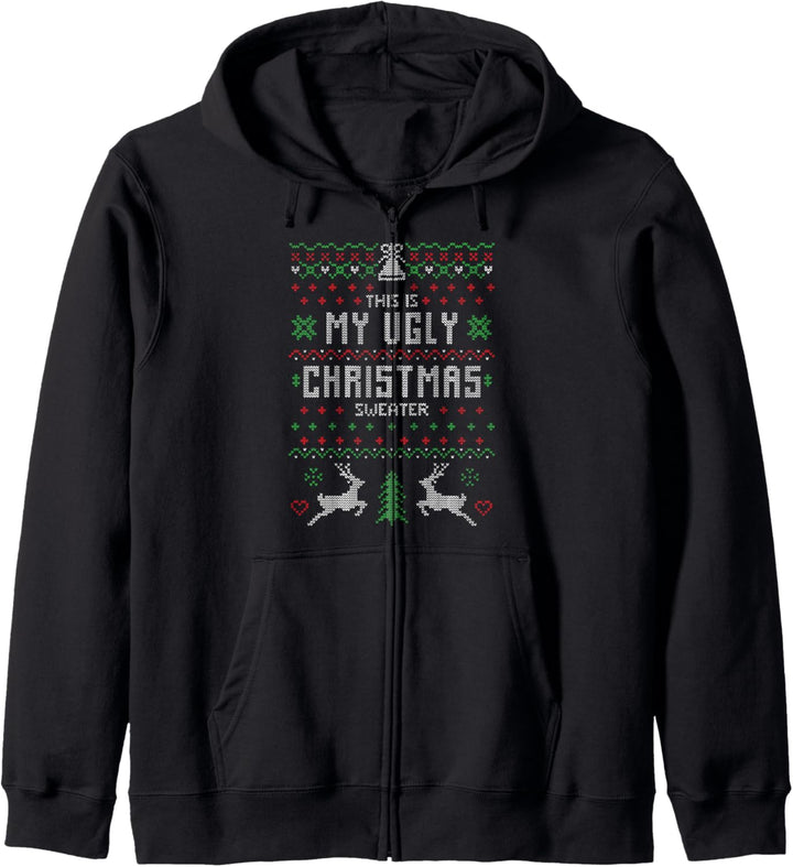 Das ist mein hässlicher Weihnachtspullover Kapuzenjacke