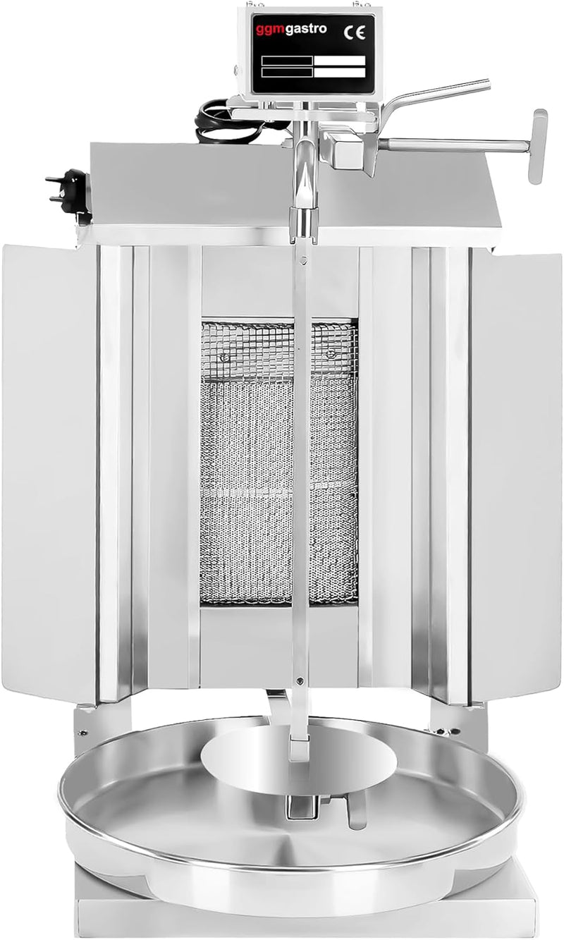 GGM Gastro Kebab Grill - 1 Brenner - 5kg Kapazität - 3.25kW - Fleischspiess 44.5 x 1.2cm - einstellb