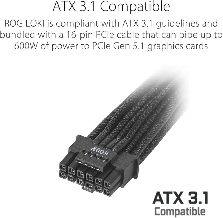 ASUS ROG Loki SFX-L 850W Platinum (Vollmodulares Netzteil, 80+ Platinum, Lambda A zertifiziert, 120m
