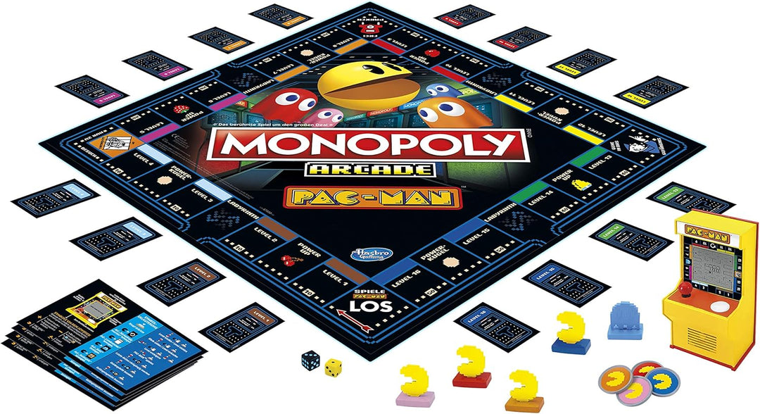 Monopoly Hasbro Arcade Pac Brettspiel für Kinder ab 8 Jahren, inklusive Bank- und Arcade-Automat Mon