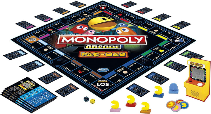 Monopoly Hasbro Arcade Pac Brettspiel für Kinder ab 8 Jahren, inklusive Bank- und Arcade-Automat Mon