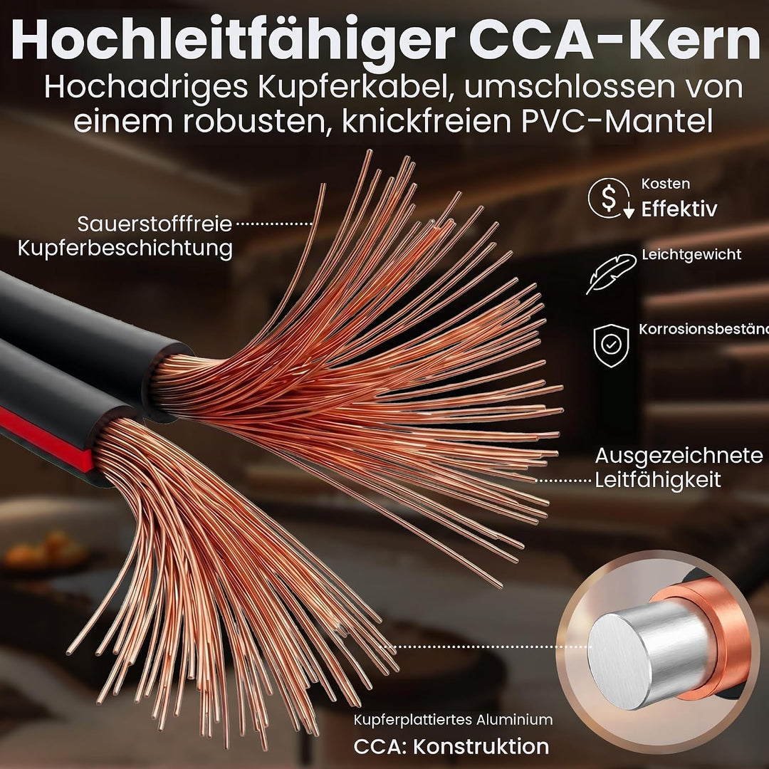 GearIT Pro Series Lautsprecherkabel (18 AWG), 18 AWG, 30,48 m, ideal für Heimkino-Lautsprecher und A