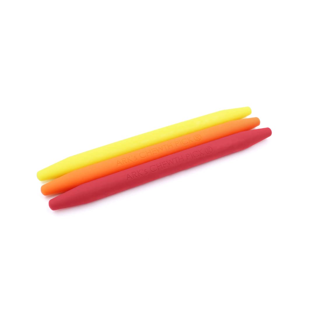 ARK® Kau Zahnstocher 3er Set in verschiedenen Farben inkl. ATC Pflegeanleitung - Kiefermotorik, Beis