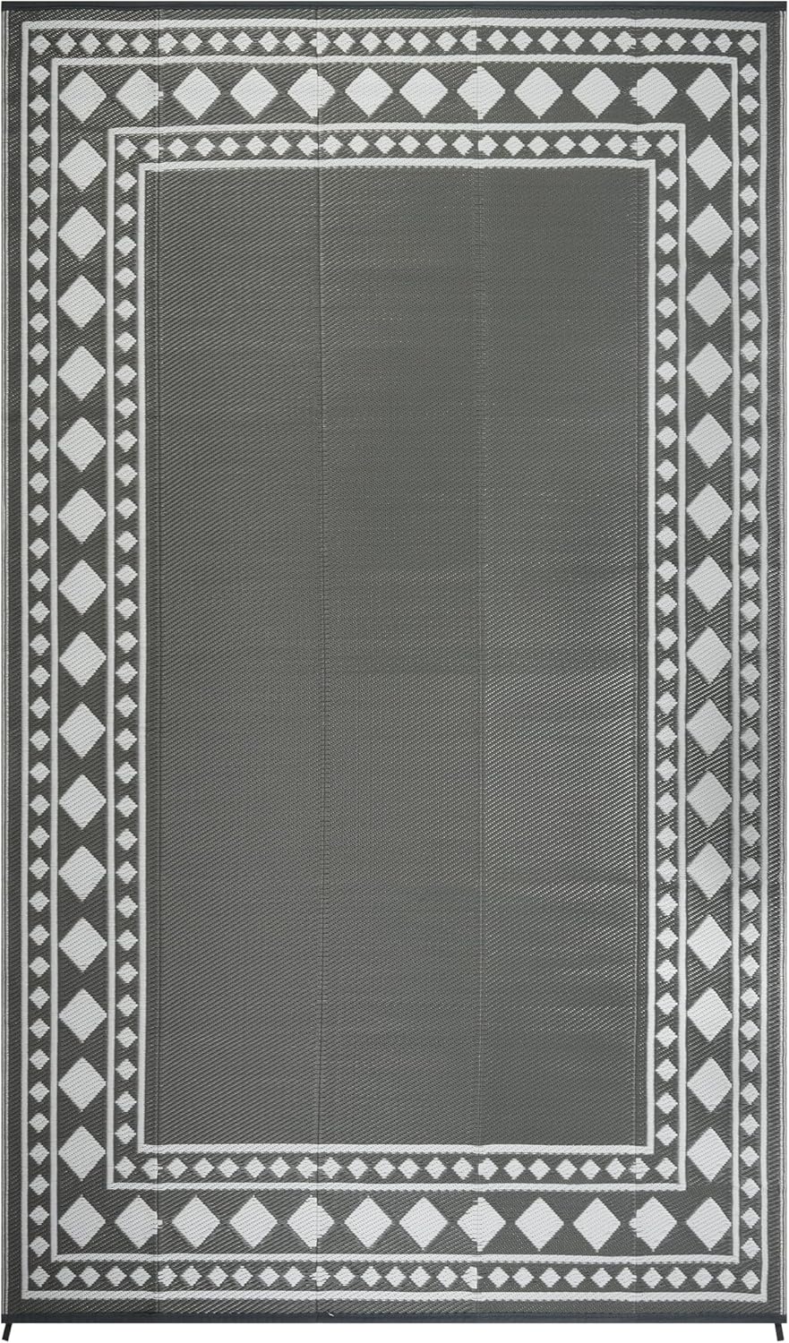 Outdoor Teppich Wetterfest 120x180cm Wendbarer Balkon Teppich Wasserdurchlässig Vorzeltteppich Outdo