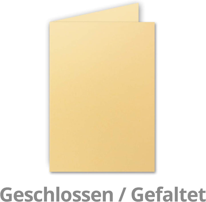 250x Faltkarten SET DIN A6/C6 mit Brief-Umschlägen in Toskana - inklusive Einleger - 14,8 x 10,5 cm