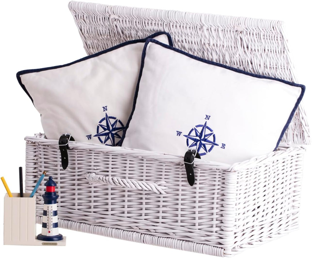 Weidenkoffer, Aufbewahrungskorb, Stylingkorb, Picknickkorb, Geschenkkorb, Deko-Korb, Multifunktionsb