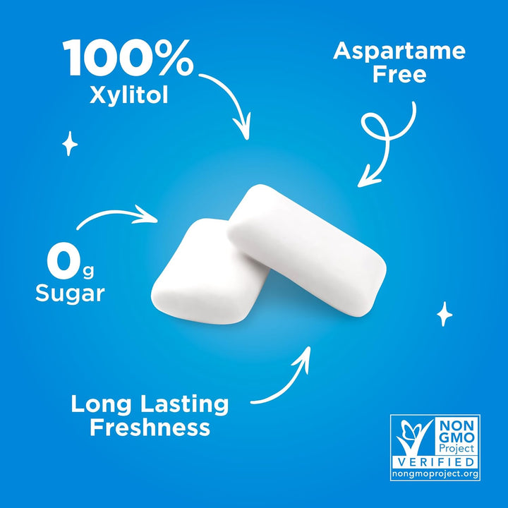 PUR Gum | Zuckerfreier Kaugummi | Mit Xylit | Vegan, Aspartamfrei & Glutenfrei | Natürlicher Kaugumm