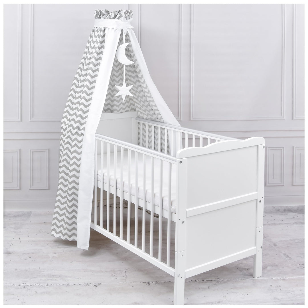 Generisch Baby Delux Babybett Himmel Betthimmel Baumwolle Baldachin für Babybett Kinderbett Wiege St