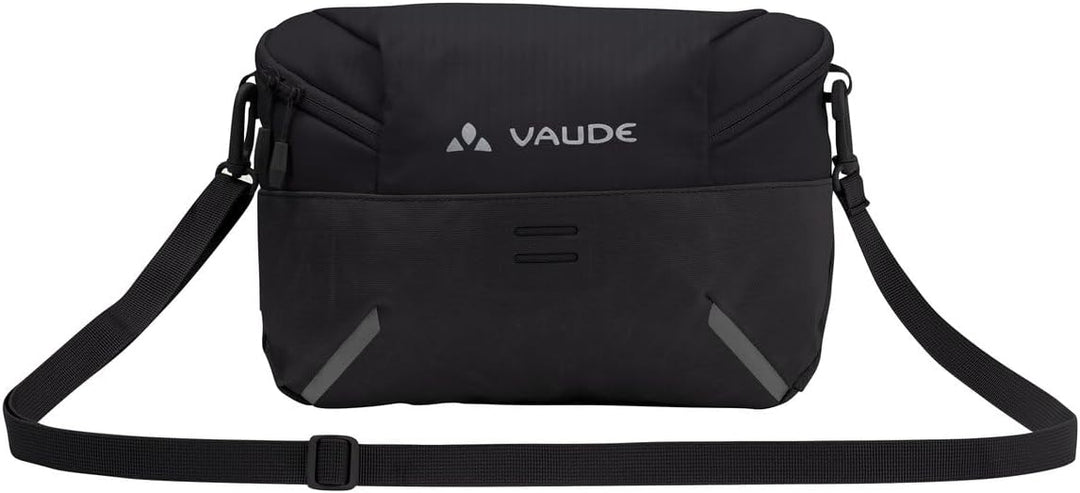 VAUDE Fahrrad 2in1 Lenkertasche &amp; Umhängetasche CityBox Bike II, 4 Liter Volumen, Black, Einheitsgrö