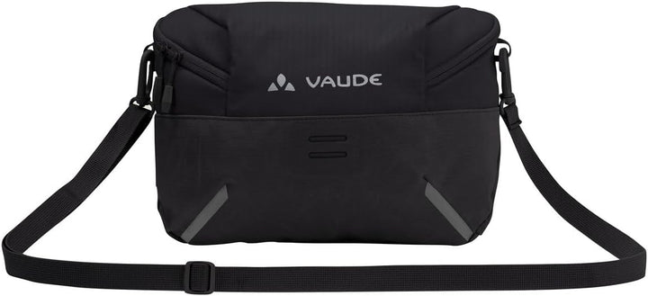 VAUDE Fahrrad 2in1 Lenkertasche &amp; Umhängetasche CityBox Bike II, 4 Liter Volumen, Black, Einheitsgrö
