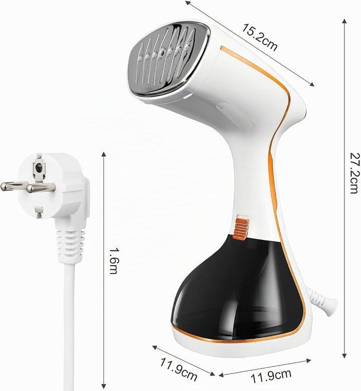 Tragbarer Dampfglätter, 1650 W, 360 ml Wassertank, Konstante Dampfleistung 25-28 g/min, Kompakt und