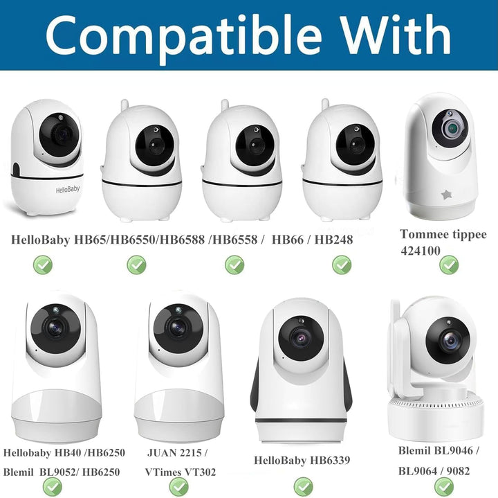Derebir Babyphone Halterung Kamera Halterung Compatible with HelloBaby HB66/HB6550/HB6339/HB6233/HB4