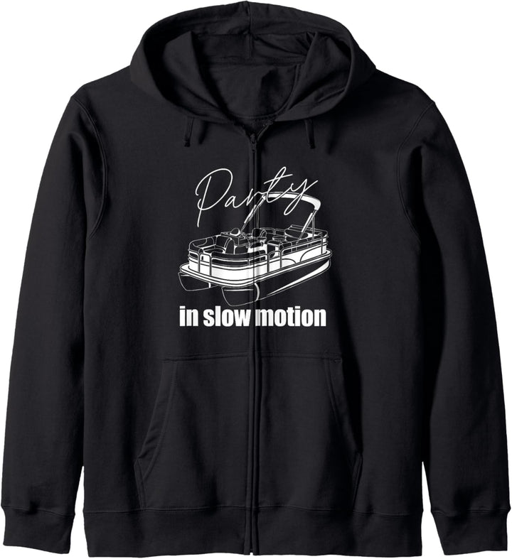 Party in Slow Motion Lustiges Boot Captain Meme Kapuzenjacke