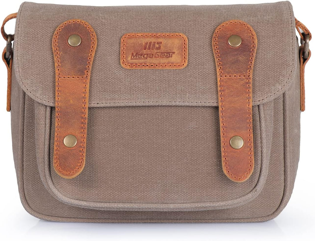 MegaGear Sequoia wasserdichte Kameratasche für Canon, Nikon, Sony Systemkameras, DSLR-Kameras (Nerz/