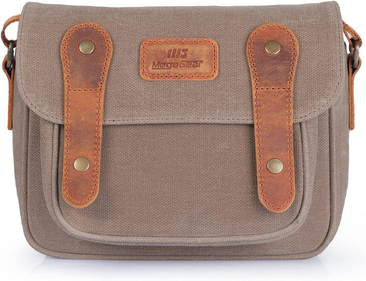 MegaGear Sequoia wasserdichte Kameratasche für Canon, Nikon, Sony Systemkameras, DSLR-Kameras (Nerz/