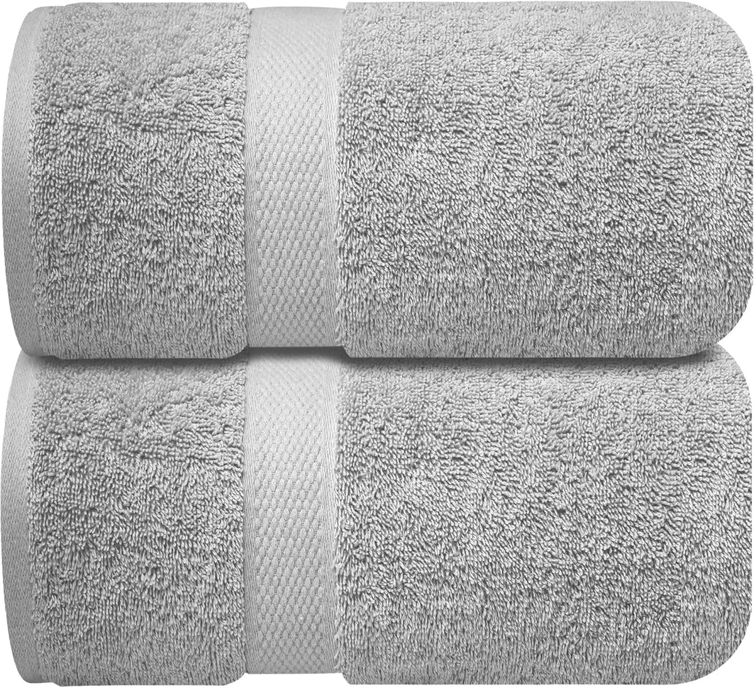 Infinitee Xclusives Extra grosse Badetücher – 2er-Set | 90 x 180 cm | 600 g/m² | 100% ringgesponnene