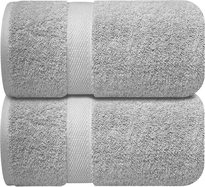 Infinitee Xclusives Extra grosse Badetücher – 2er-Set | 90 x 180 cm | 600 g/m² | 100% ringgesponnene
