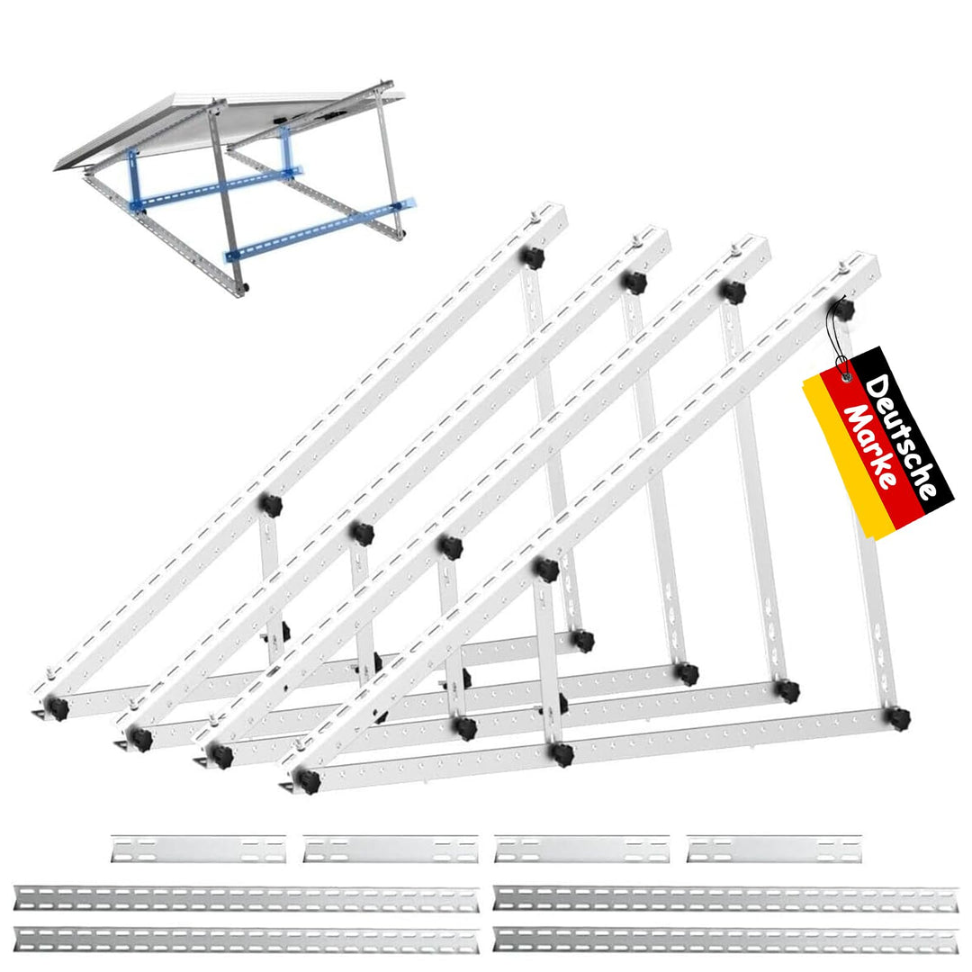 Verstärkte Solarpanel-Halterung Aluminium Verstärkte Balkon-Kraftwerkshalterung 118CM Montagewinkel